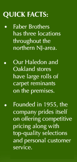 Faber Brothers Northern NJ Carpet, Rugs, Laminate, Resilent Flooring, Hardwood